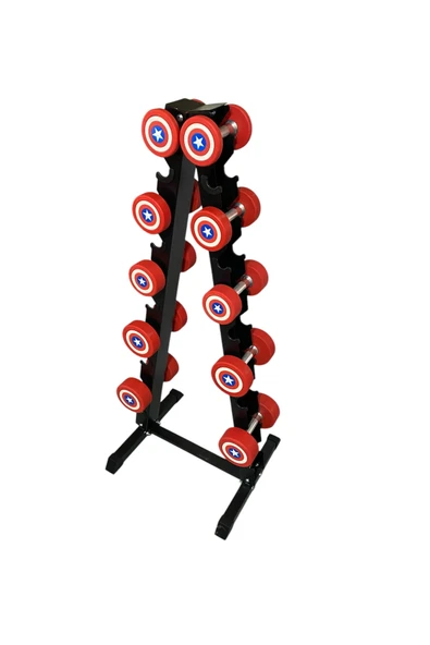 HEPİTOP Dambıl Standı 10 Kademeli Set Dambıl Rack Stand Sehpas (AĞIRLIKSIZ) ürün görseli