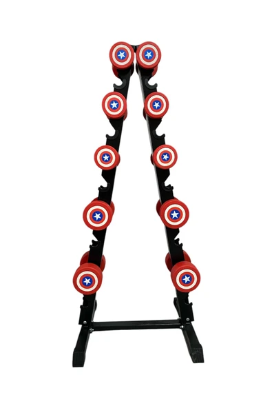 HEPİTOP Dambıl Standı 10 Kademeli Set Dambıl Rack Stand Sehpas (AĞIRLIKSIZ) - Resim 2