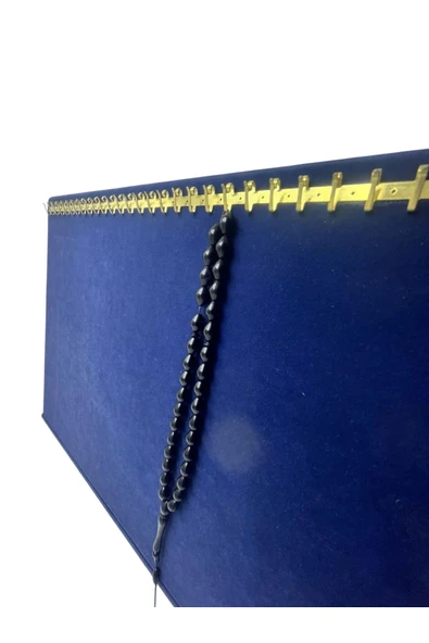 Metal Malzeme Sarı Renk Bir Metre 92 Adet Kancalı Tesbih&Takı Sergileme Askısı - Resim 2