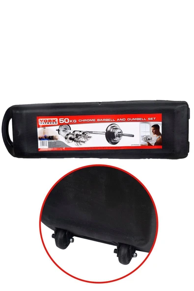 HEPİTOP Çantalı Döküm Demir Plaka Dambıl Seti 50 Kg Krom Dumbbell Set - 2