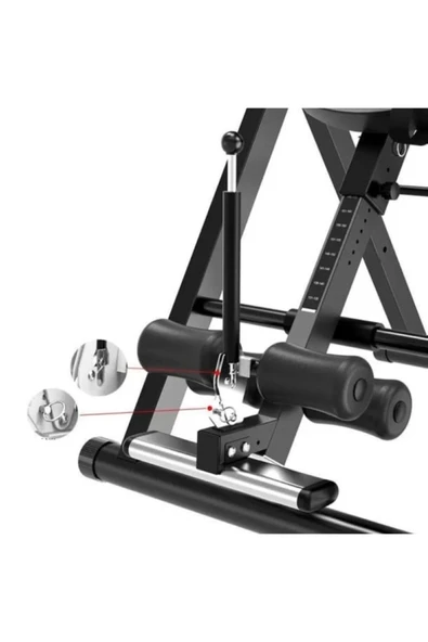 HEPİTOP Ters Duruş Sehpası, İnversiyon Terapi Aleti, Baş Aşağı Duruş Egzersiz Standı Inversion Therapy Siyah - 2