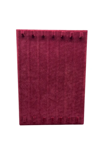 Keten Kumaş Bordo Renk 35/25 Cm Ayaklı Tırnaklı Tesbih Yüzük Kombin Sergileme Standı - 4