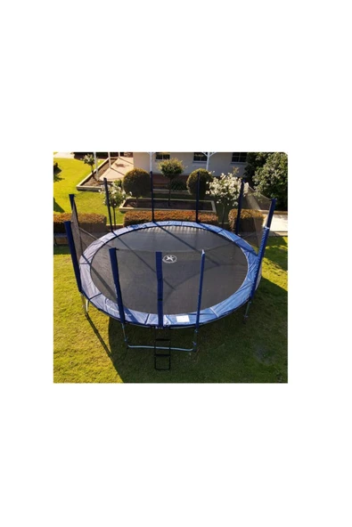 HEPİTOP File Korumalı Trambolin 488 Cm Trambolin Güvenlik Fileli Bahçe Tipi Büyük Boy Trampolin 16 Ft - 3