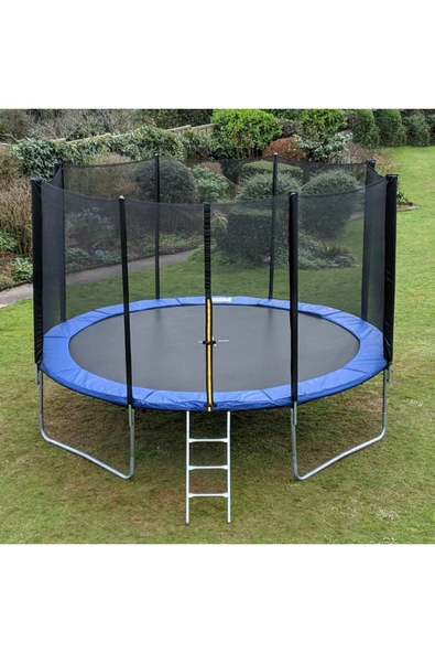 HEPİTOP File Korumalı Büyük Boy Trambolin 426 Cm Trambolin Güvenlik Fileli Bahçe Tipi Trampolin 14 Ft - 2