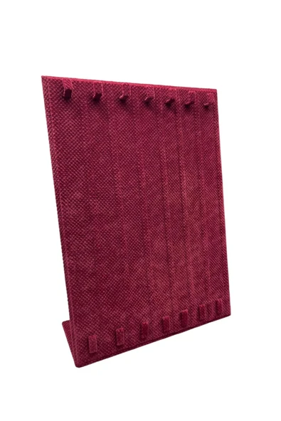 Keten Kumaş Bordo Renk 35/25 Cm Ayaklı Tırnaklı Tesbih Yüzük Kombin Sergileme Standı - 2