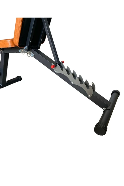 HEPİTOP Katlanabilir Mekik Sehpası, 180 kg Taşıma Kapasiteli, 6 Kademeli Ayarlanabilir Sırt Dayaması - 6