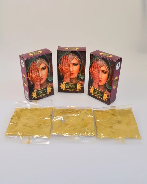 Doğal Hint Kınası 3 Adet – Tek Kutu Paket 16 gr – Çeyizlik ve Özel Günler İçin Kına - 4