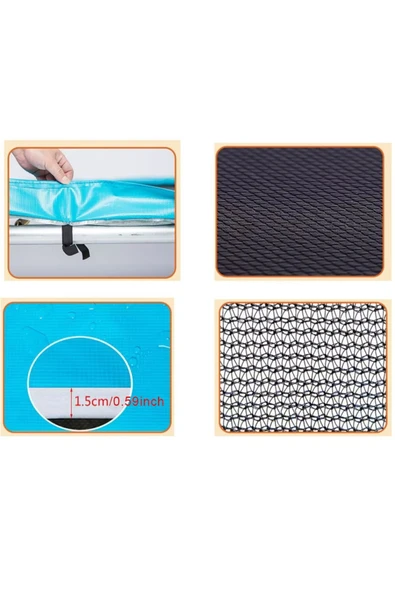 HEPİTOP Fileli Trambolin ve Kaydıraklı Oyun Seti – 180x130 cm | Güvenli Dış Mekan Oyun Alanı - 6