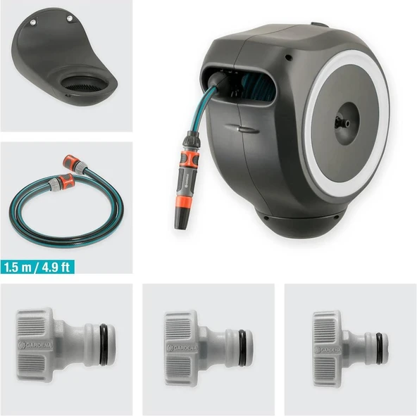 Gardena 18602 Duvara Monte Hortum Makarası RollUp S 15 M - Resim 3