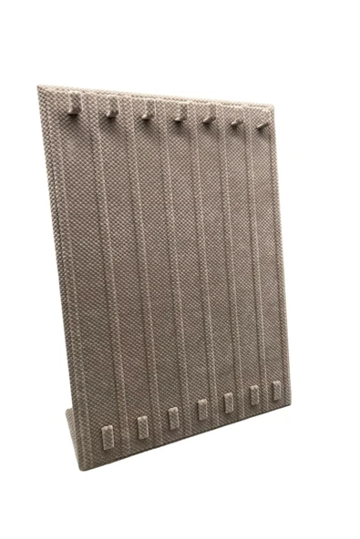 Keten Kumaş Bej Renk 35/25 Cm Ayaklı Tırnaklı Tesbih Yüzük Kombin Sergileme Standı - Resim 3