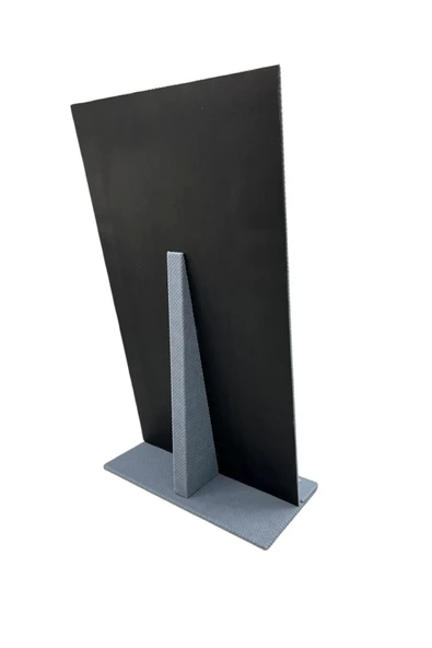 Keten Kumaş Mavi Renk 45/25 Cm Ayaklı Tırnaklı Tesbih Yüzük Kombin Sergileme Standı - 3