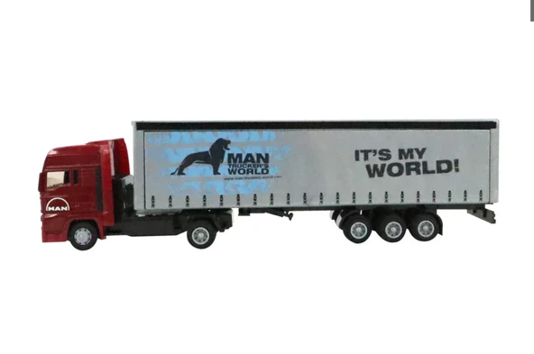 Man Model Gri Kargo Tırı - 3