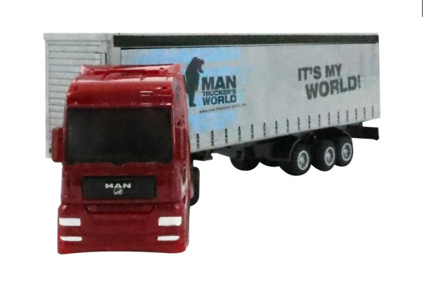 Man Model Gri Kargo Tırı - 4