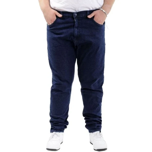 Büyük Beden Erkek Pantolon Kot 21920 Lacivert ürün görseli