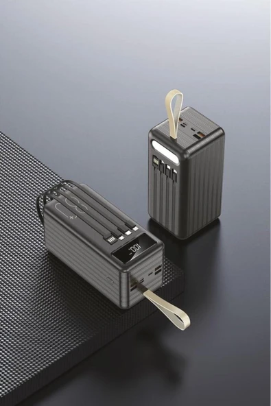 1080 80000mAh Ledli 4 Çıkışlı Taşınabilir Hızlı Şarj Dijital Göstergeli Powerbank - 2