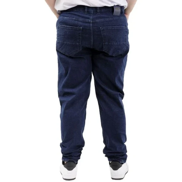 Büyük Beden Erkek Pantolon Kot 21920 Lacivert - Resim 4