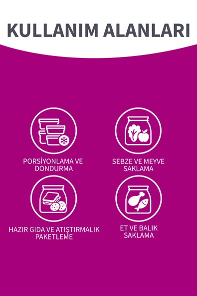 Parex Kilitli Buzdolabı Poşeti Küçük Boy 12 Li - 2