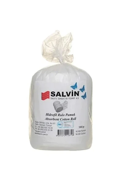 Salvin Hidrofil Rulo Pamuk 1 kg 1000 gr