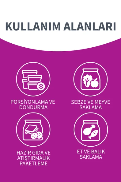 Parex Kilitli Buzdolabı Poşeti Büyük Boy 12 Li - 3