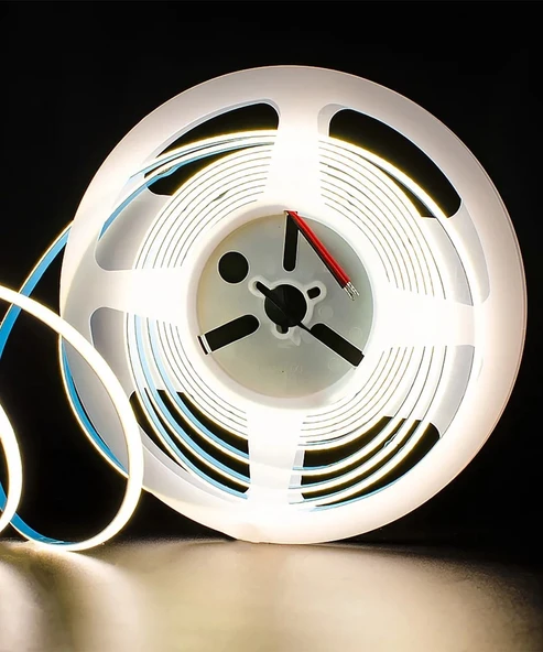 12V COB Şerit Led Günışığı Işık  - Metrede 360 Led - 5 Metre - 3