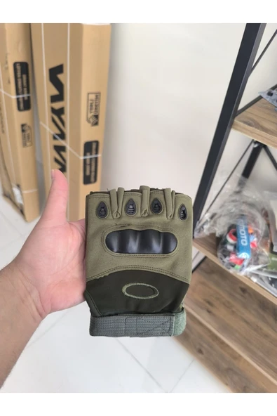 AKGÜNEŞ MOTOGARAJ Akgüneş TATİCAL Yarım Motosiklet ve Scooter Eldiveni YEŞİL VEYA SİYAH - 7