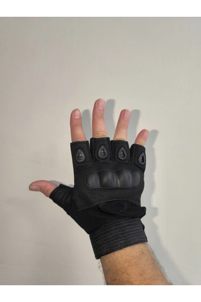 AKGÜNEŞ MOTOGARAJ Akgüneş TATİCAL Yarım Motosiklet ve Scooter Eldiveni YEŞİL VEYA SİYAH - 3