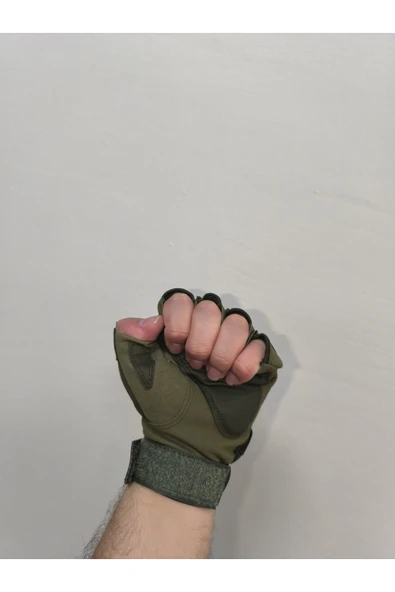 AKGÜNEŞ MOTOGARAJ Akgüneş TATİCAL Yarım Motosiklet ve Scooter Eldiveni YEŞİL VEYA SİYAH - 3