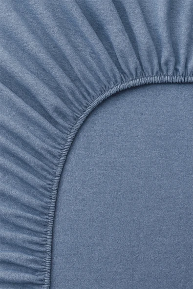 Tek Kişilik Nevresim Takımı İndigo Mavi Eco Cotton - 2