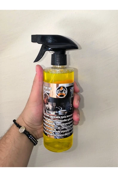 AKGÜNEŞ MOTOGARAJ Mutfak Izgara ve Gıdaya Uyumlu Ağır Yağ Sökücü  Profesyonel Temizlik 400 ML