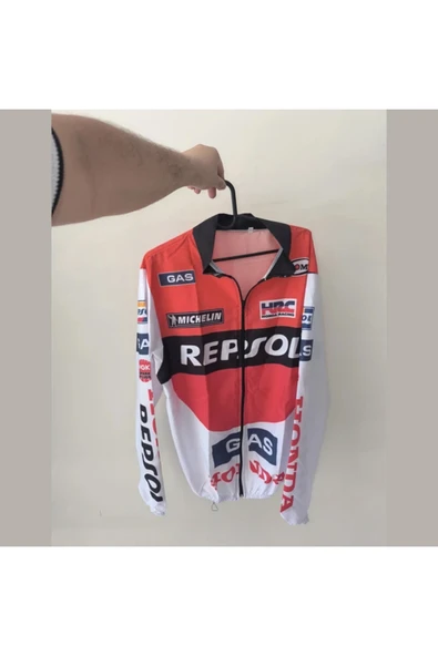 AKGÜNEŞ MOTOGARAJ Honda REPSOL Kaplamalı Motosiklet Yağmurluğu