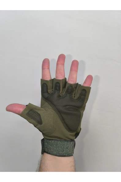 AKGÜNEŞ MOTOGARAJ Akgüneş TATİCAL Yarım Motosiklet ve Scooter Eldiveni YEŞİL VEYA SİYAH - 5