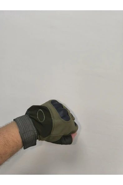 AKGÜNEŞ MOTOGARAJ Akgüneş TATİCAL Yarım Motosiklet ve Scooter Eldiveni YEŞİL VEYA SİYAH - 2