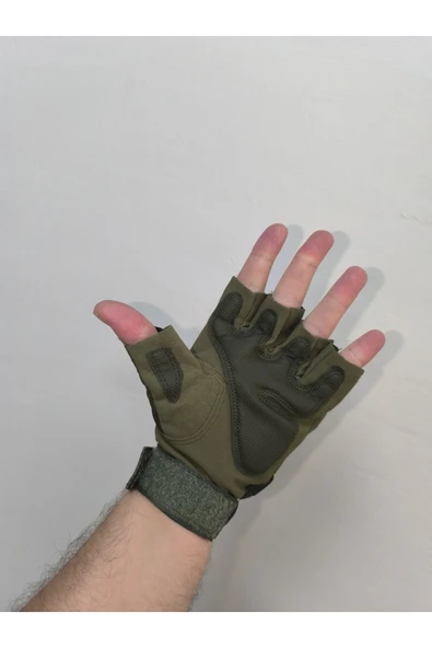 AKGÜNEŞ MOTOGARAJ Akgüneş TATİCAL Yarım Motosiklet ve Scooter Eldiveni YEŞİL VEYA SİYAH - 6