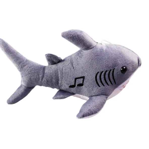 Köpekbalığı Sesli Baby Shark Müzikli 28 cm - 1811201 - Gri - 2