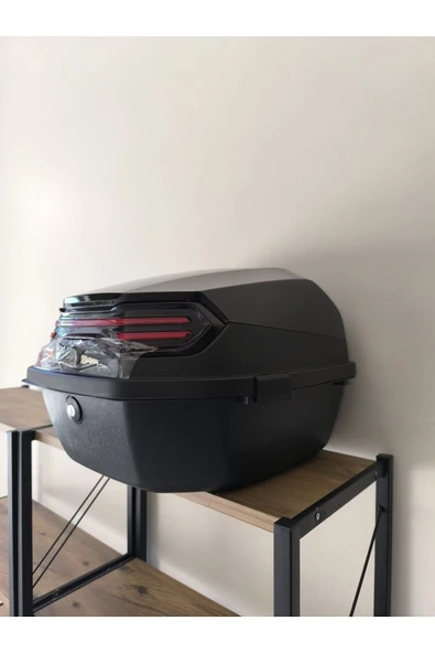 AKGÜNEŞ MOTOGARAJ Akgüneş Ithal 33 Lt Motosiklet Arka Çantası Topcase - 3