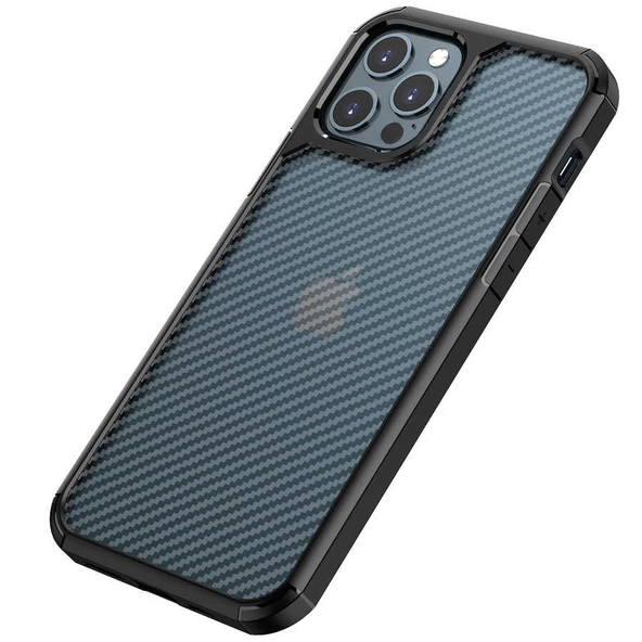 Apple iPhone 12 Pro Kılıf Zore İnoks Fiber Yüzey Tasarım Kılıf - Resim 6