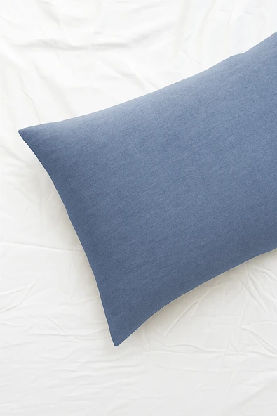 Tek Kişilik Nevresim Takımı İndigo Mavi Eco Cotton - 4