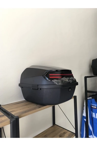 AKGÜNEŞ MOTOGARAJ Akgüneş Ithal 33 Lt Motosiklet Arka Çantası Topcase - 6