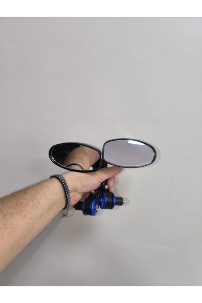 AKGÜNEŞ MOTOGARAJ EVRENSEL MAVİ GİDON AYNASI
