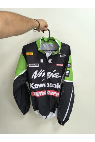 AKGÜNEŞ MOTOGARAJ KAWASAKİ KAPLAMALI MOTORCU YAĞMURLUĞ