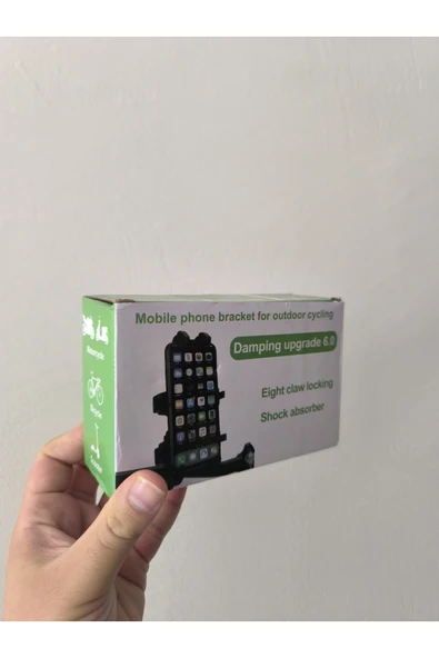 AKGÜNEŞ MOTOGARAJ Akgüneş Titreşim Engelleyicili Ayna Bağlantılı Telefon Tutucu - 3