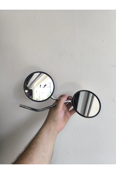 AKGÜNEŞ MOTOGARAJ Akgüneş 10 mm Evrensel Yuvarlak Scooter ve Motosiklet Aynası