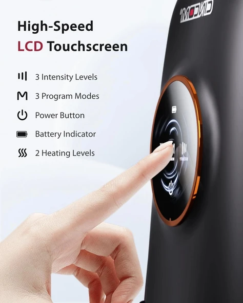 CINCOM El Masaj Makinesi Ağrı, Artrit ve Gelişmiş Dolaşım İçin - Siyah - 5