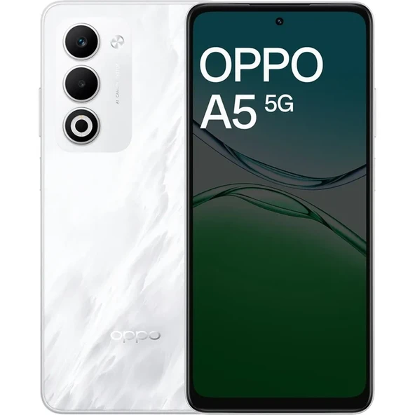 OPPO A5 256 8 5G (Oppo Türkiye Garantili) Mistik Beyaz - 1