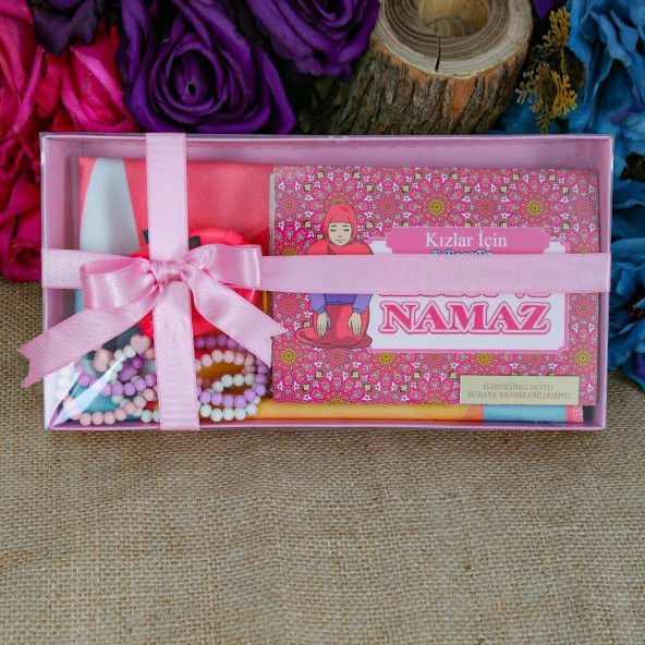 Kız Çocuk Abdest Ve Namaz İbadet Seti 30x16cm 110gr - 1