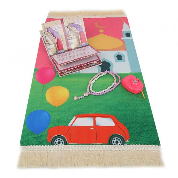Kız Çocuk Abdest Ve Namaz İbadet Seti 30x16cm 110gr - 3
