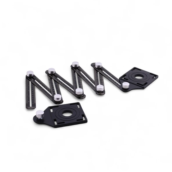 Akıllı Katlanır Gönye 8 Kat Çok Açılı Ölçüm Cetveli Fayans Ahşap Tuğla Cam Taş Kesim İşaretleme Arac - Resim 3