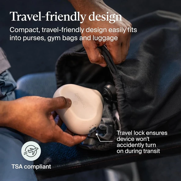 TheraGun Mini (3. Nesil) - Ultra Taşınabilir Masaj Tabancası - Yulaf Rengi - 4