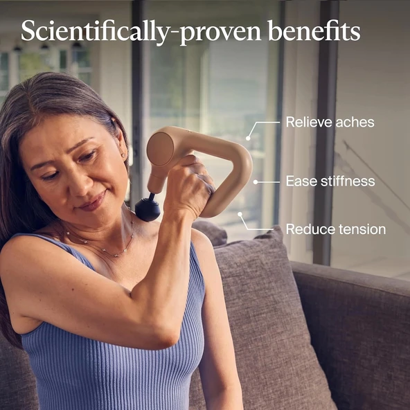 TheraGun Therabody Elde Taşınabilir Perküsyon Masaj Tabancası - Kum Rengi - 2