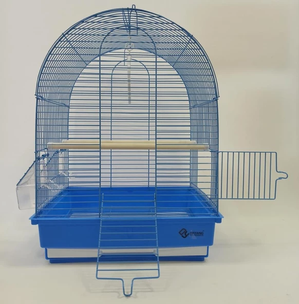 Dayang İki Kapılı Davul Kafes 35x28x46 cm Mavi
